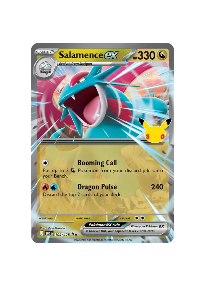 Pokémon TCG - 30C EN 109/128 - Salamence Ex