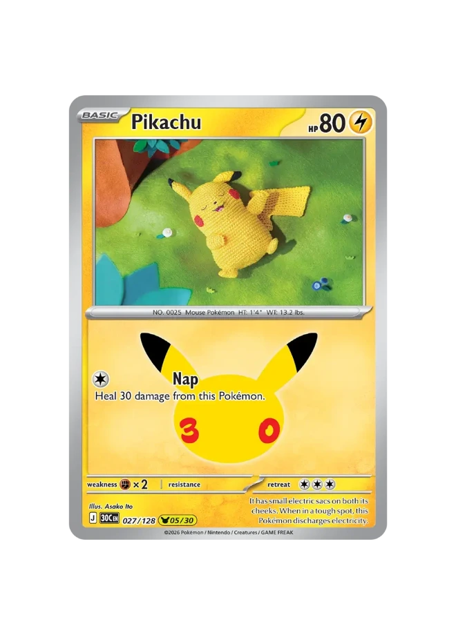 Pokémon TCG - 30C EN 027/128 - 05/30 - Pikachu