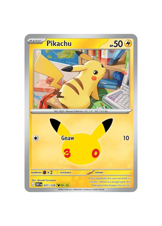 Pokémon TCG - 30C EN 031/128 - 09/30 - Pikachu
