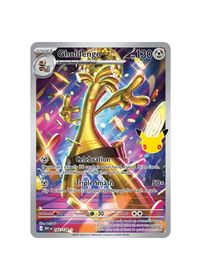 Pokémon TCG - 30C EN 142/128 - Gholdengo