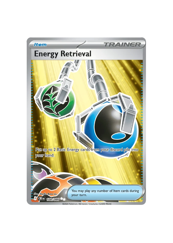 Pokémon TCG - CRI EN 108/086 - Energy Retrieval