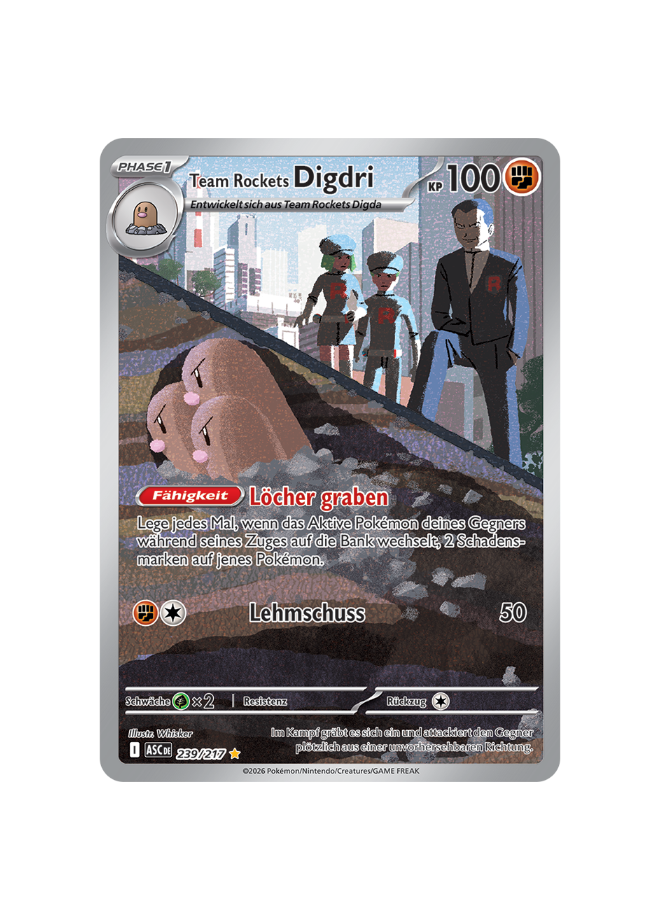 Pokémon TCG - ASC DE 239/217 - Team Rockets Digdri