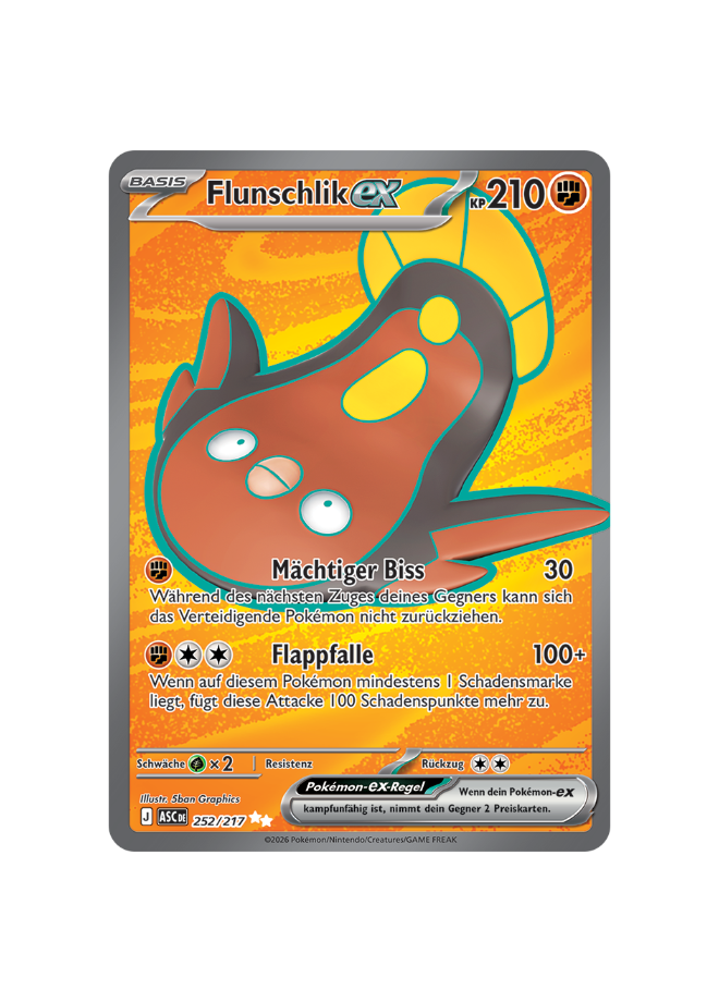 Pokémon TCG - ASC DE 252/217 - Flunschlik EX
