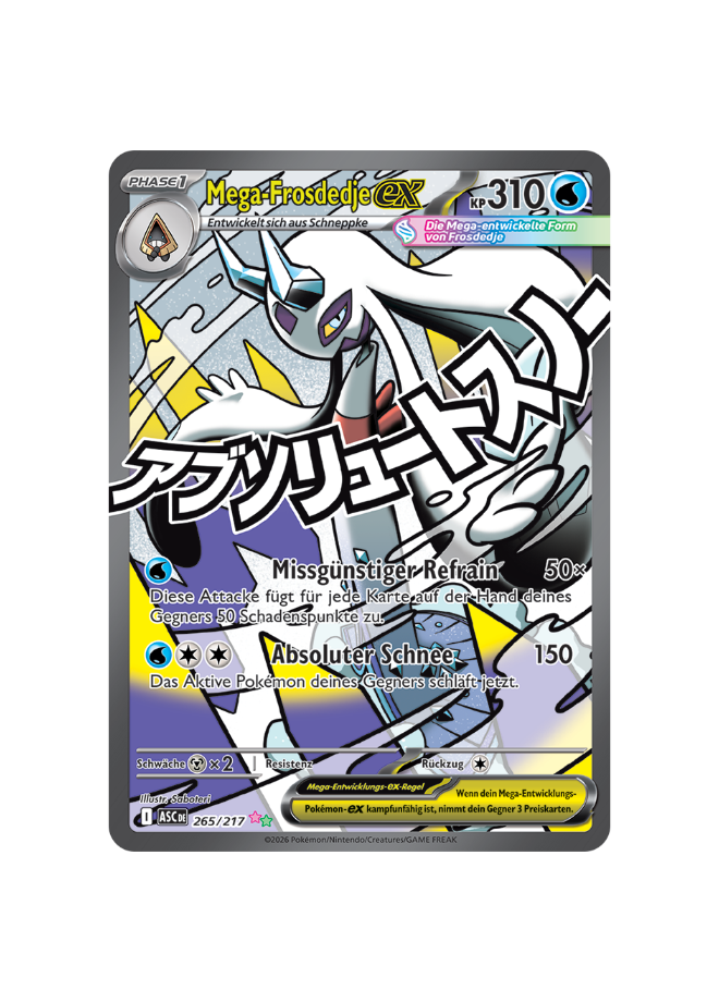 Pokémon TCG - ASC DE 265/217 - Mega-Frosdedje EX