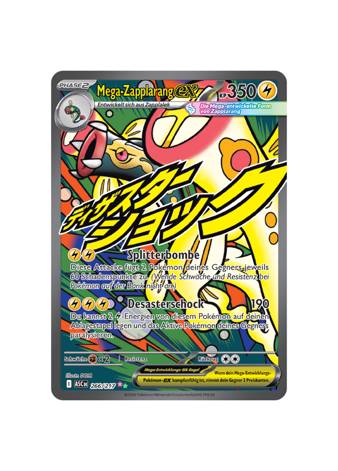 Pokémon TCG - ASC DE 266/217 - Mega-Zapplarang EX