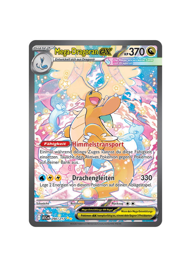 Pokémon TCG - ASC DE 290/217 - Mega Dragoran EX