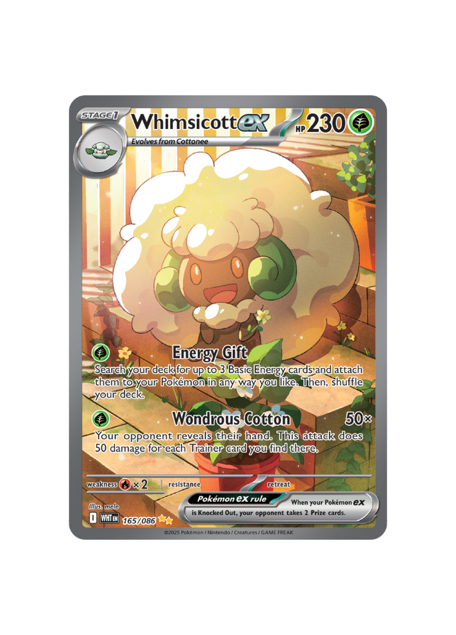 Pokémon TCG - WHT EN 165/086 Whimsicott EX