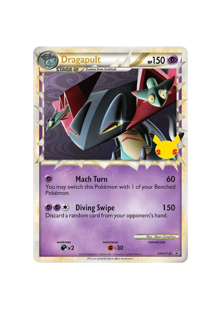 Pokémon TCG - 25th Celebrations EN SWSH132/123 - Dragapult