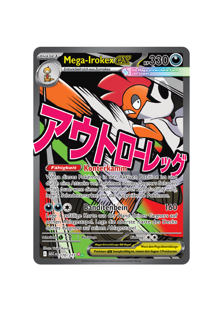Pokémon TCG - ASC DE 270/217 - Mega-Irokex EX