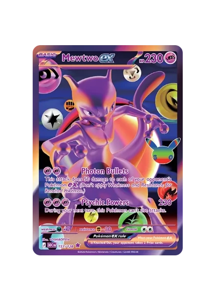 Pokémon TCG - 30C EN 157/128 - Mewtwo Ex