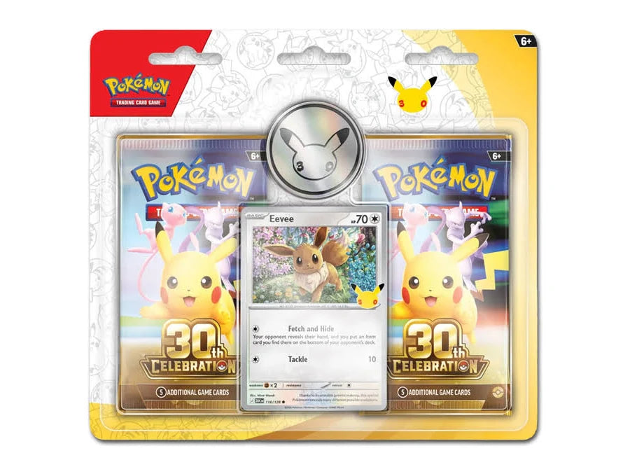 Pokémon TCG - 30th Celebration - Eevee 2er Booster Blister Pack (EN)