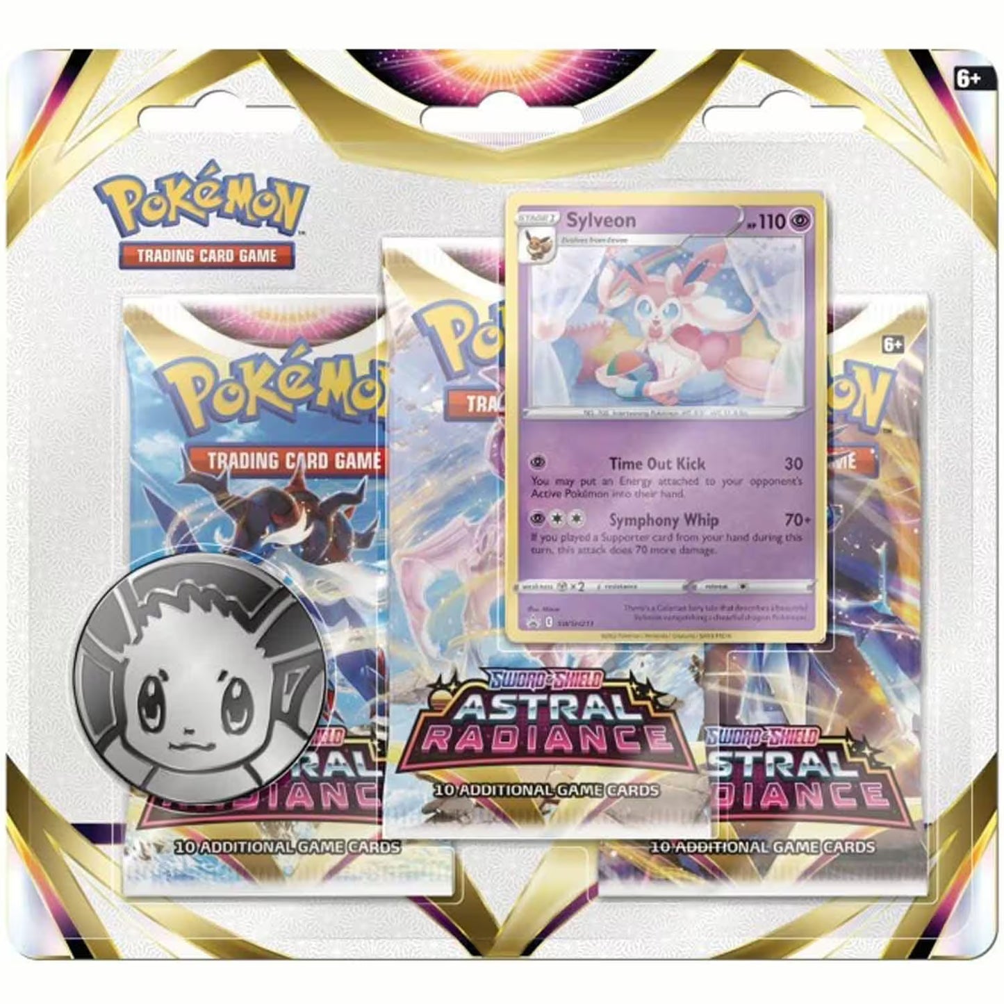 Pokémon TCG - Astral Radiance Sylveon 3er Promo Booster Blister Pack (EN) 2022