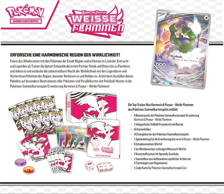 Pokémon TCG - Top Trainer Box - Weisse Flammen (DE)