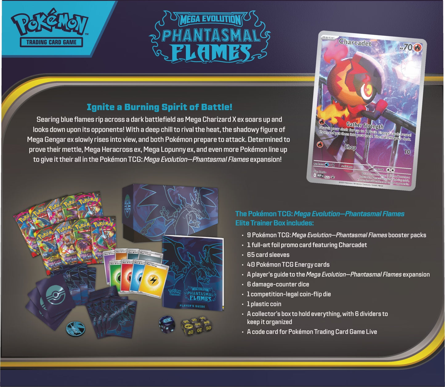 Pokémon TCG - Elite Trainer Box - Phantasmal Flames (EN) 2025