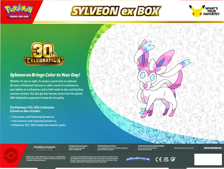 Pokémon TCG - 30th Celebration - Sylveon Ex Box