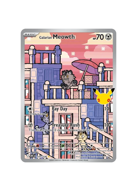 Pokémon TCG - 30C EN 141/128 - Galarian Meowth