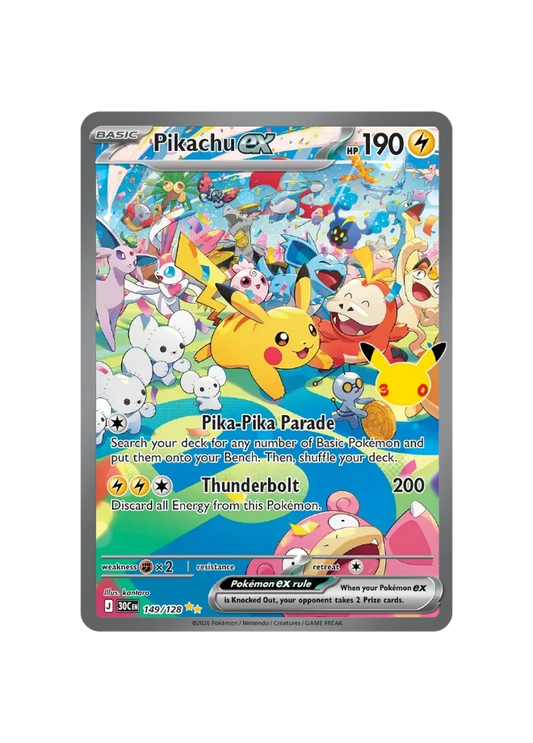 Pokémon TCG - 30C EN 149/128 - Pikachu EX