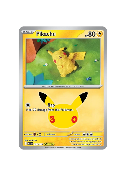 Pokémon TCG - 30C EN 027/128 - 05/30 - Pikachu