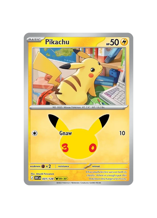Pokémon TCG - 30C EN 031/128 - 09/30 - Pikachu