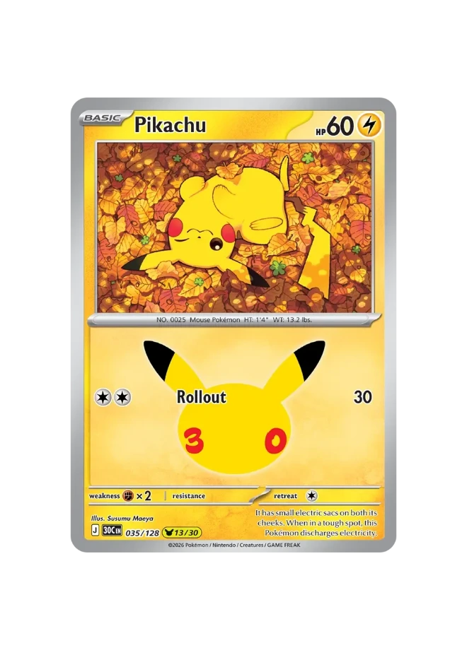 Pokémon TCG - 30C EN 035/128 - 13/30 - Pikachu