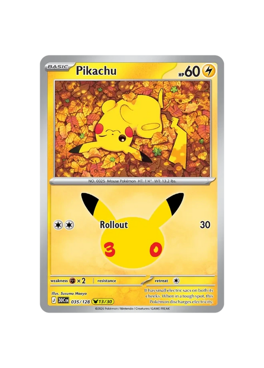 Pokémon TCG - 30C EN 035/128 - 13/30 - Pikachu