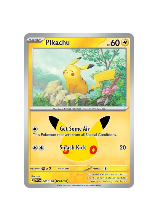Pokémon TCG - 30C EN 046/128 - 24/30 - Pikachu
