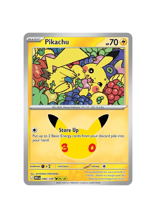 Pokémon TCG - 30C EN 048/128 - 26/30 - Pikachu