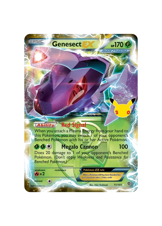 Pokémon TCG - 30C EN 011/101 - Genesect EX [Plasma Blast]