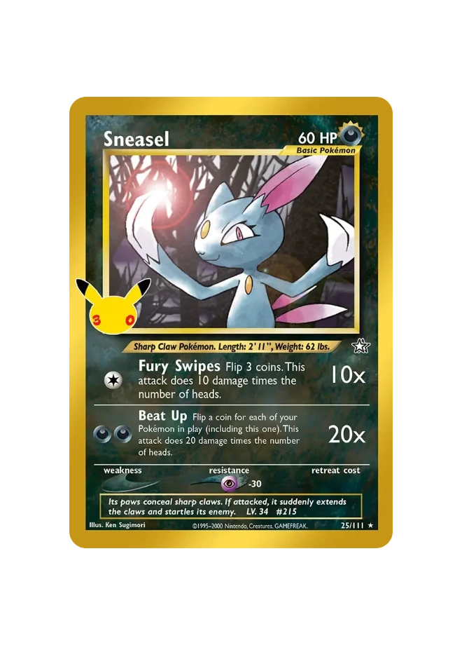 Pokémon TCG - 30C EN 025/111 - Sneasel [Neo Genesis]