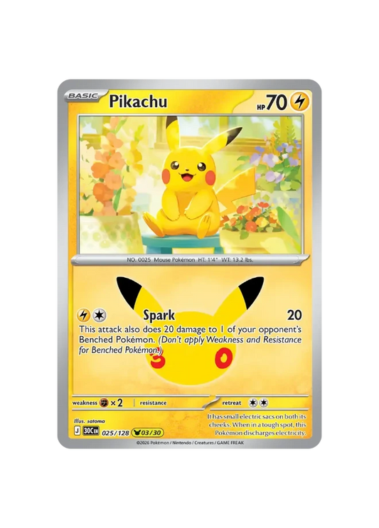 Pokémon TCG - 30C EN 025/128 - 03/30 - Pikachu