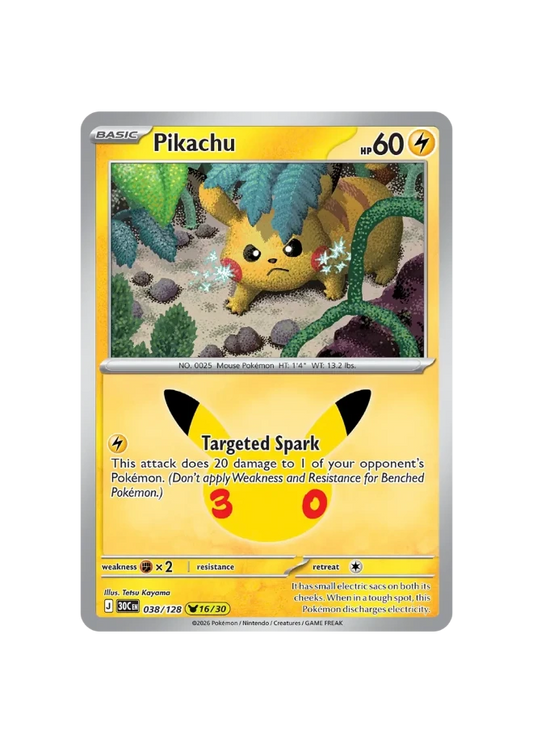 Pokémon TCG - 30C EN 038/128 - 16/30 - Pikachu