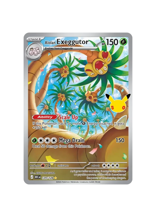 Pokémon TCG - 30C EN 129/128 - Alolan Exeggutor
