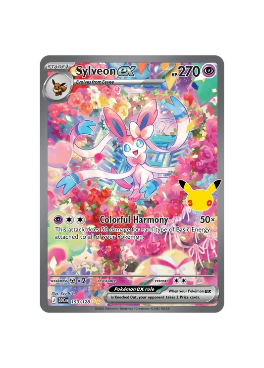 Pokémon TCG - 30C EN 153/128 - Sylveon Ex