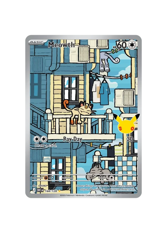 Pokémon TCG - 30C EN 144/128 - Meowth