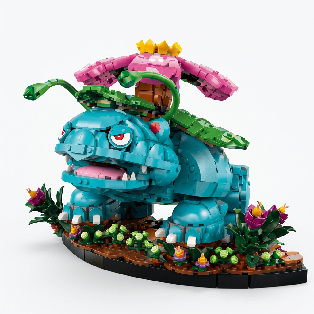 Pokémon Lego - Bisaflor, Glurak und Turtok
