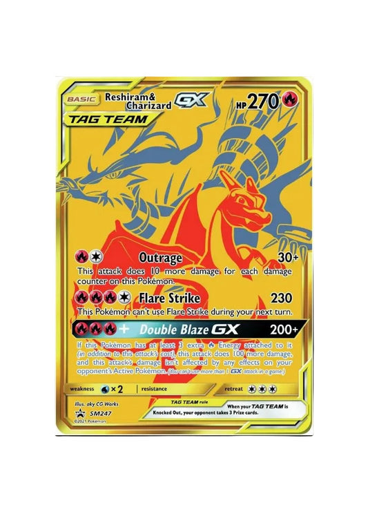 Pokémon TCG - Promo Card SM/EN 247 - Reshiram & Charizard GX
