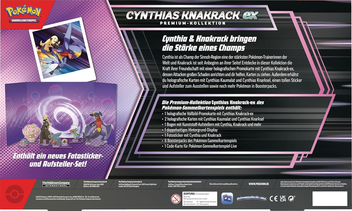 Pokémon TCG - Cynthias Garchomp Ex Premium Collection Box (EN) 2025