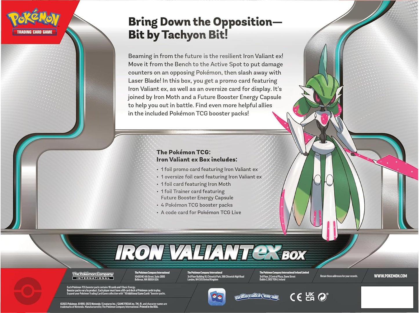 Pokémon TCG - Paradox Rift Iron Valiant Ex Collection Box (EN) 2023
