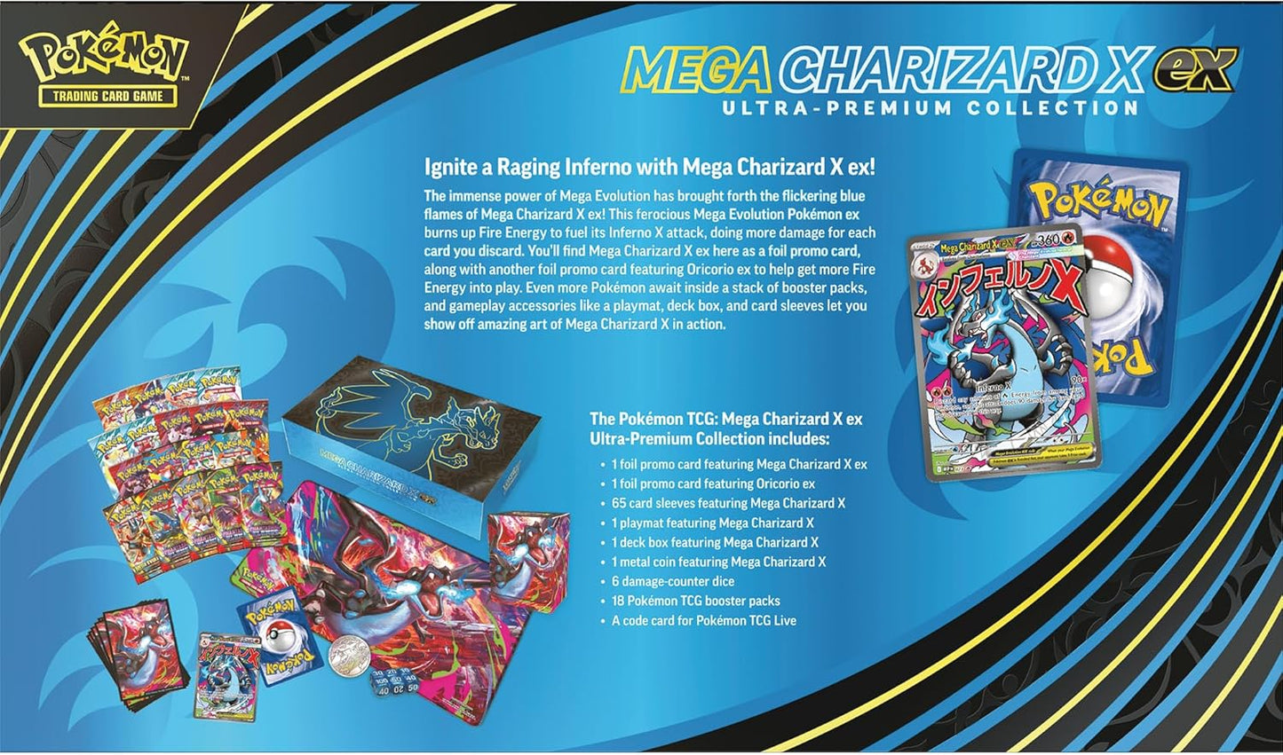 Pokémon TCG - Mega Glurak X Ex Ultra Premium Kollektion (DE) 2026