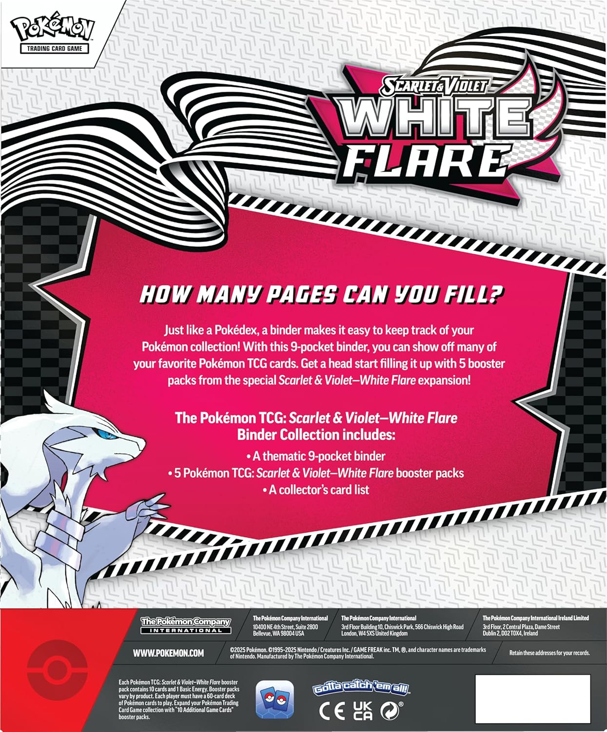 Pokémon TCG - White Flare Binder Collection Box (EN) 2025
