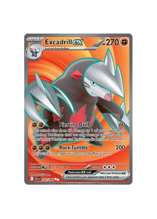 Pokémon TCG - BLK EN 160/086 - Excadrill EX