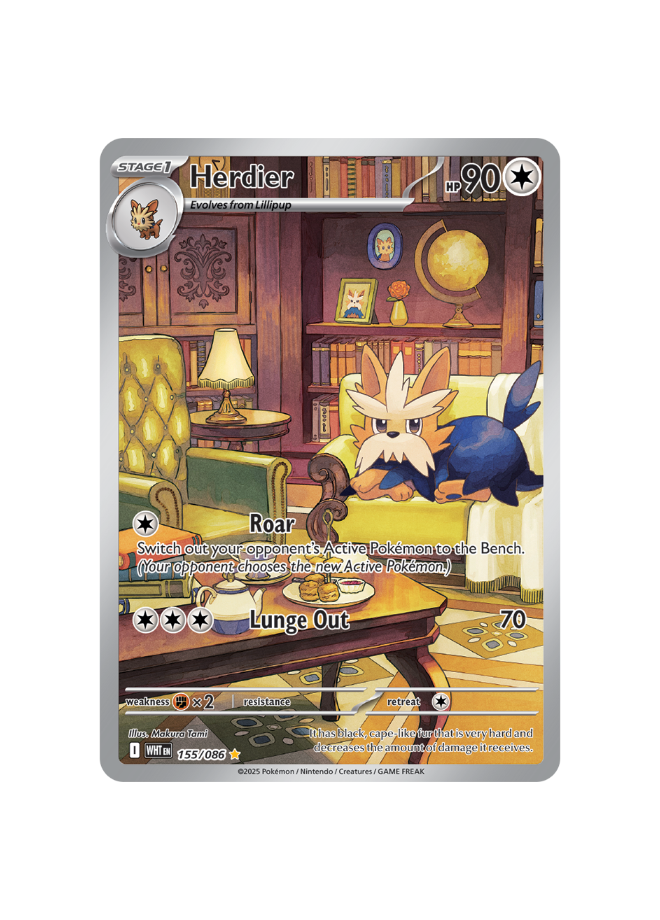 Pokémon TCG - WHT EN 155/086 Herdier
