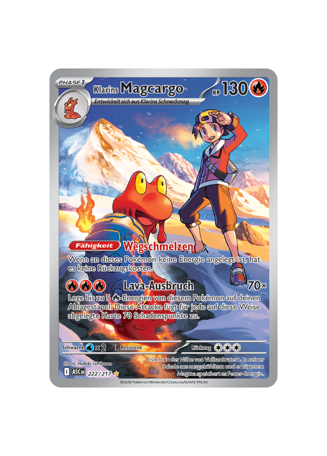 Pokémon TCG -  ASC DE 222/217 - Klarins Magcargo
