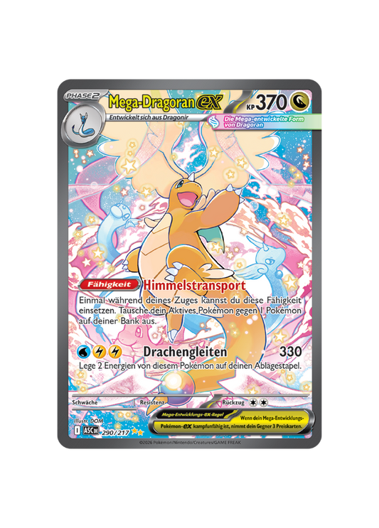 Pokémon TCG -  ASC DE 290/217 - Mega Dragoran EX