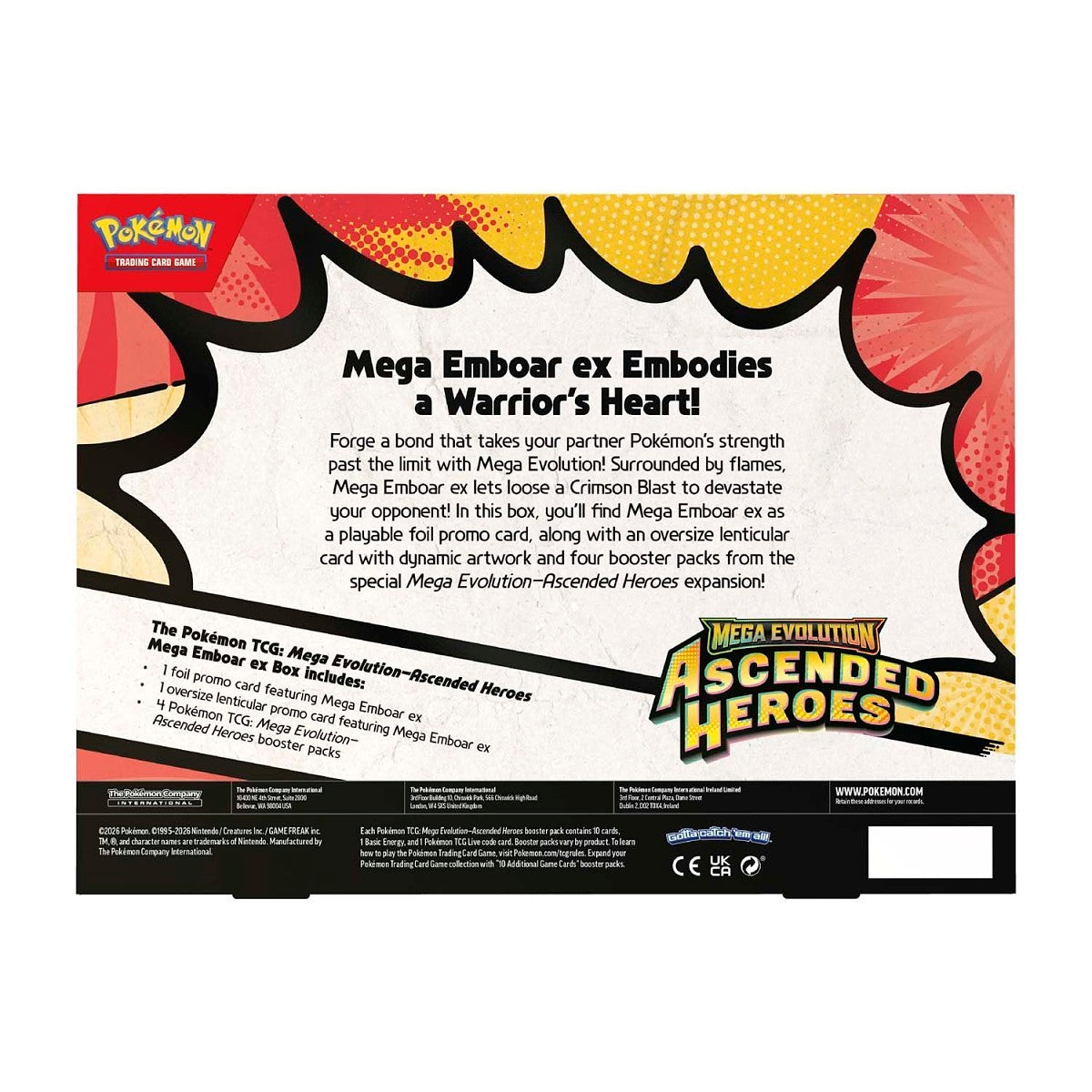 Pokémon TCG - Ascended Heroes - Mega Emboar Ex - Collection (EN)