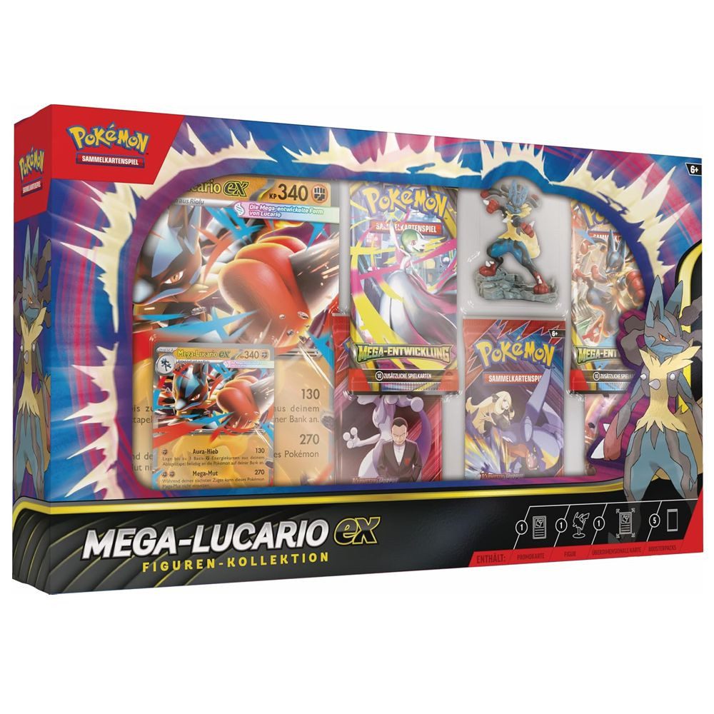 Pokémon TCG - Mega Lucario Ex Figuren Kollektion Box (DE) 2025