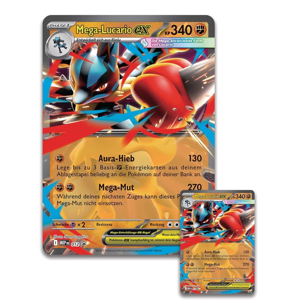Pokémon TCG - Mega Lucario Ex Figuren Kollektion Box (DE) 2025