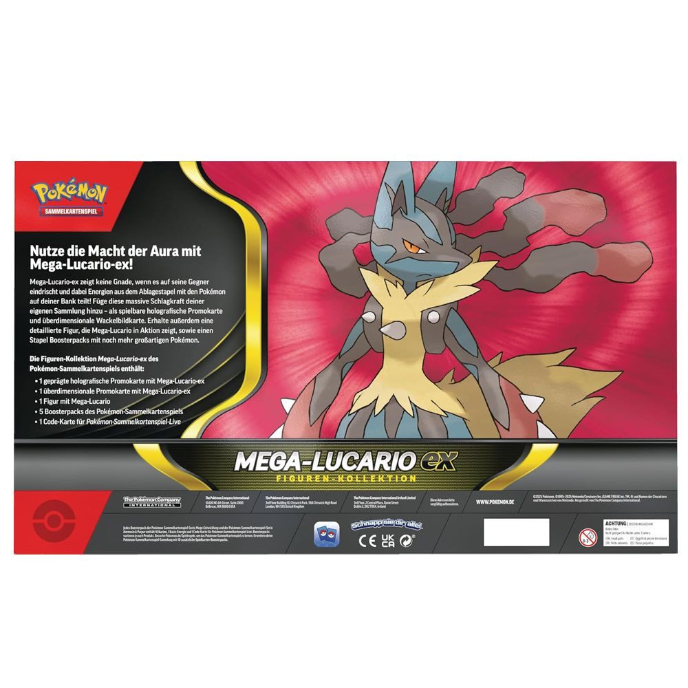 Pokémon TCG - Mega Lucario Ex Figuren Kollektion Box (DE) 2025