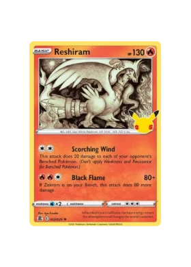 Pokémon TCG -  25th Celebrations EN 002/025 Holo - Reshiram