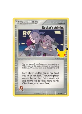 Pokémon TCG -  25th Celebrations EN 86/109 - Rockets Admin.